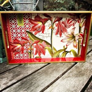 Decorative Floral Serving Tray, small